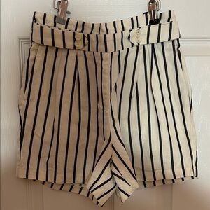 Express Black and White High Waist Women's Shorts